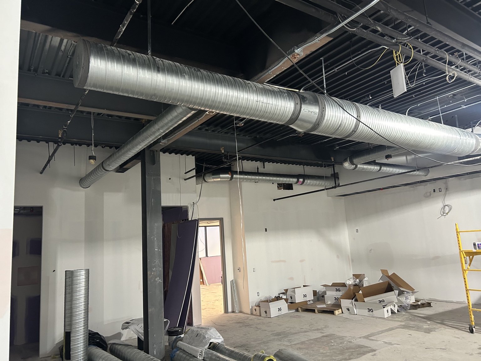 Commercial ductwork installation